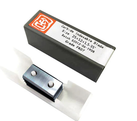 Hartmetall-Wendeschneidplatten der Güteklasse FK07 mit 2 Löchern für Holzfräser 20 mm x 12 mm x 1 mm